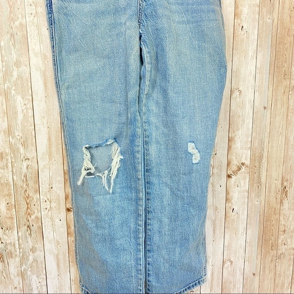 Lucky Brand Distressed Lightweight‎ Denim Overalls Size Small Women - Picture 4 of 9